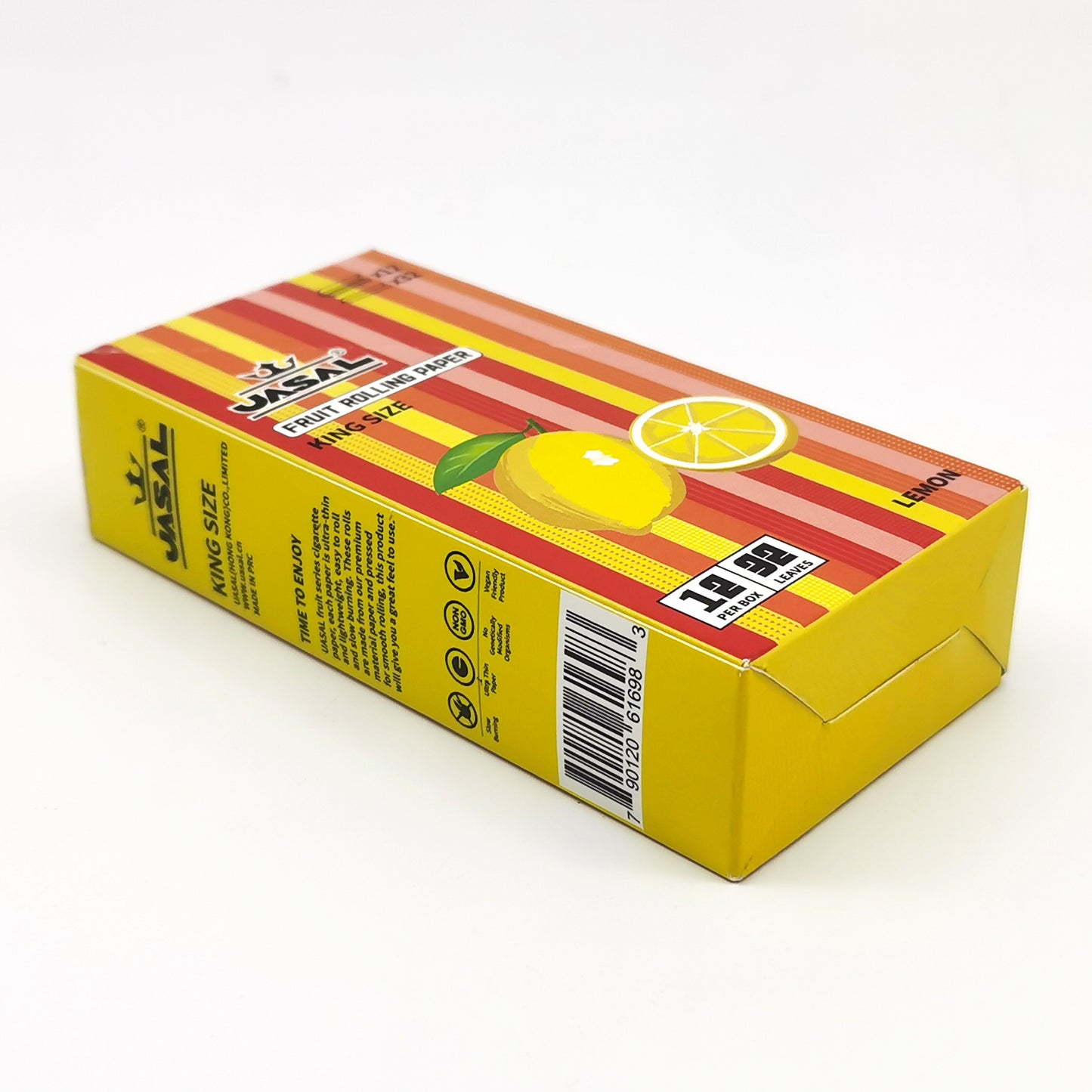 UASAL Fruit Flavor Kingsize Rolling Papers -12 Packs 108mm Rolling Papers (32 Leaves in Pack) 384 Total,Lemon