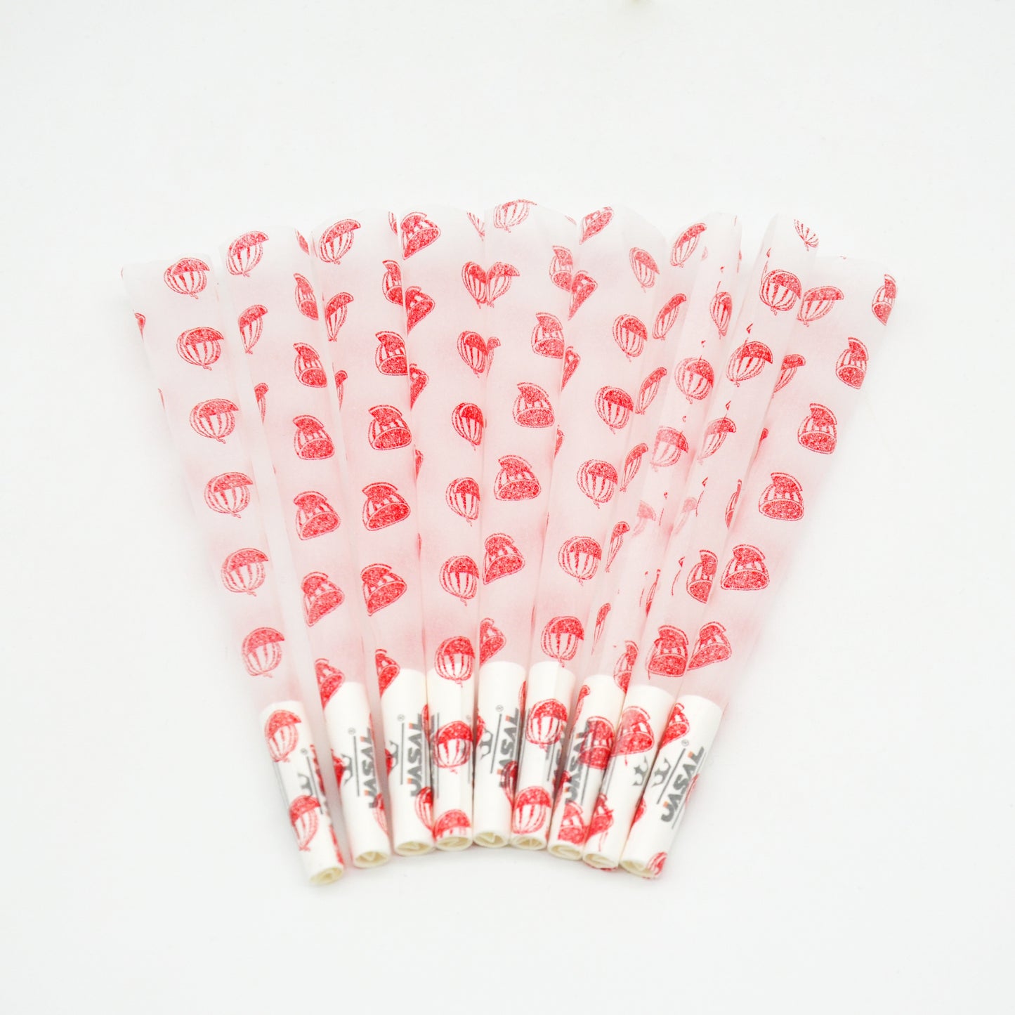 UASAL 48 Cone Watermelon Fruit Flavor Kingsize Cones Smoking Rolled 108MM Rolling Paper with Tips & Packing Tubes Included