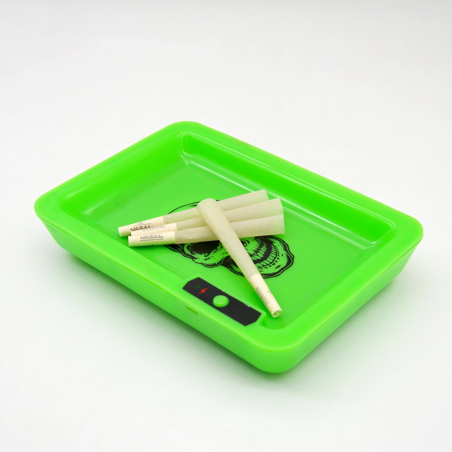 UASAL LED Glow Rolling Tray Luminous tray LED Tray Rolling Glow Light Up Rechargeable 6.9x4.8 Inch