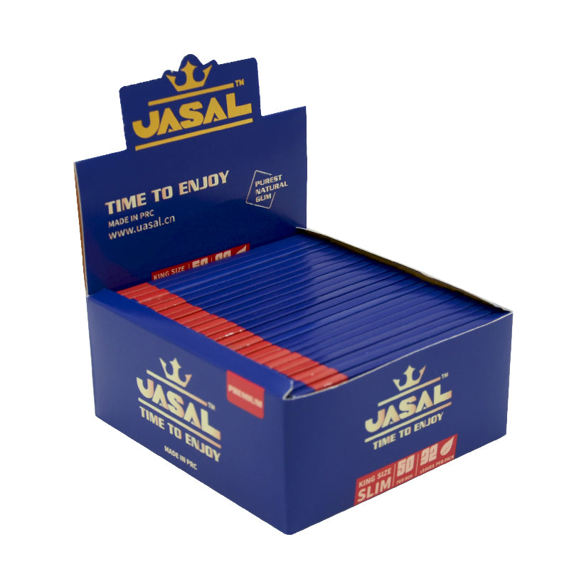 UASAL White King Size Cigarette Rolling Papers - 50 Packs 108mm Rolling Papers (32 Leaves in Pack) 1600 Total