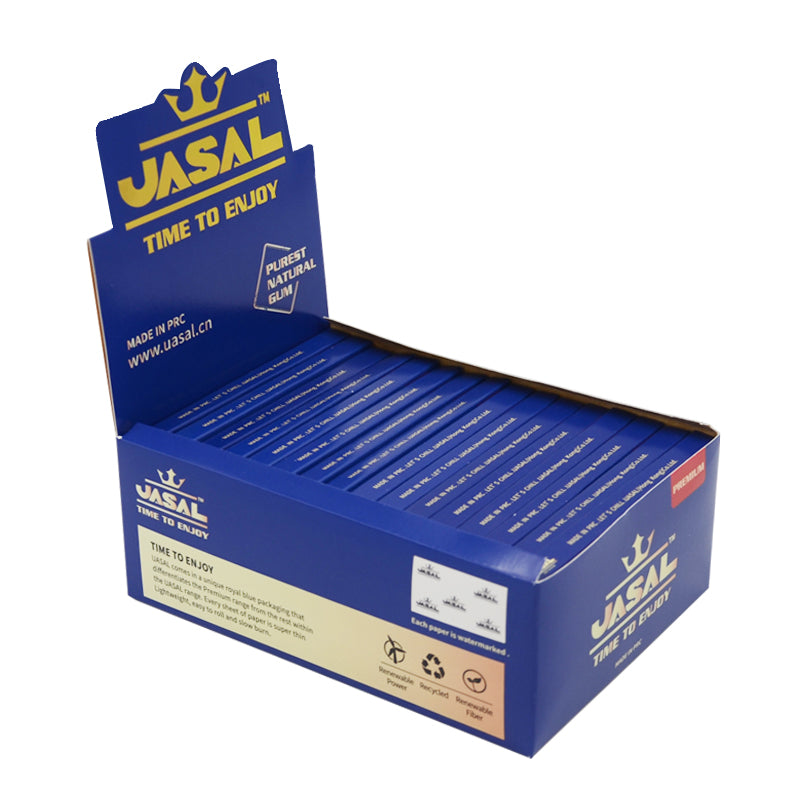 UASAL Rolling Papers King Size Unbleached Premium With Tips,32 Tip and 32 leaves in pack,32 packs in box
