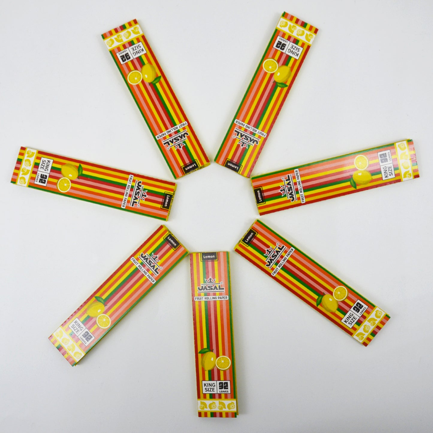 UASAL Fruit Flavor Kingsize Rolling Papers -12 Packs 108mm Rolling Papers (32 Leaves in Pack) 384 Total,Lemon